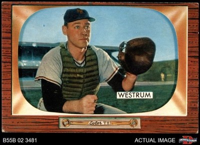 1955 Bowman #141 Wes Westrum Giants 5 - EX