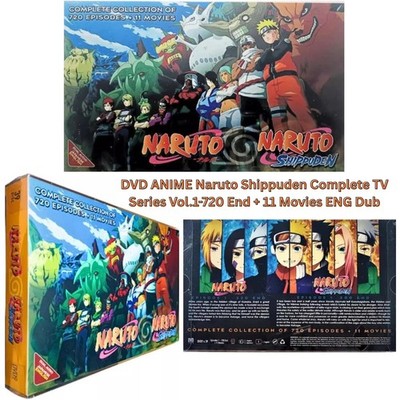 DVD ANIME Naruto Shippuden Complete TV Series Vol.1-720 End + 11 Movies ENG Dub