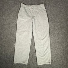 Polo Ralph Lauren Kids Heather Gray Sweatpants Joggers Size L 12/14 Blue Pony