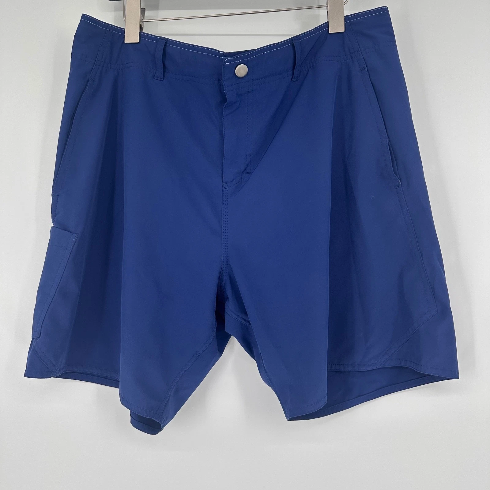 AFTCO American Fishing Tackle Co Mens Blue Technical Fishing Shorts Size 36
