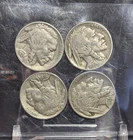 Lot of 4 Buffalo Nickels - Nice Full Dates -  1934P, 1935P, 1936P & 1937P