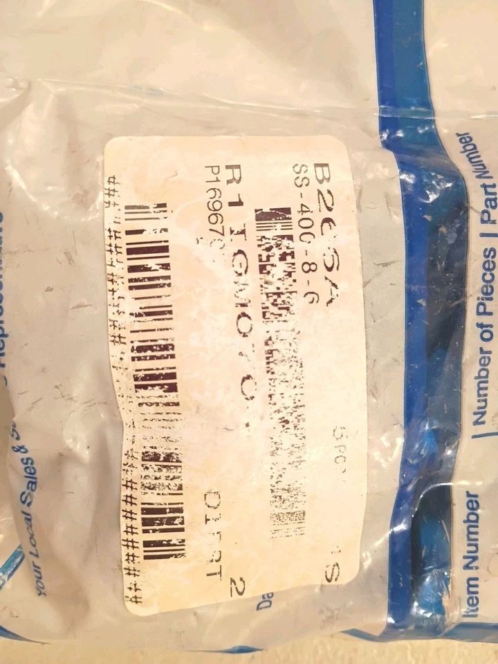 Swagelok 1/4" Tube OD X 3/8" Female Stainless Steel Union Elbow SS-400-8-6 New - Image 4 of 4