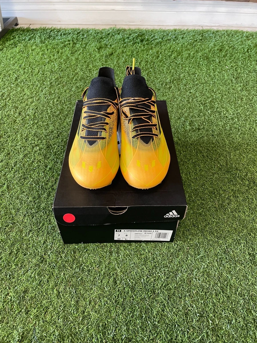 adidas X Speedflow Messi.1 FG Soccer Cleats - Yellow/Black | eBay