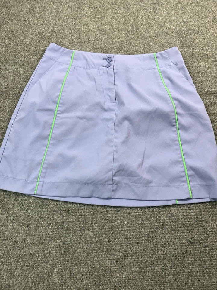 Nike Skirt Womens Size 8 Medium Blue Purple Button Zip Golf Fit Dry - Image 2 of 4