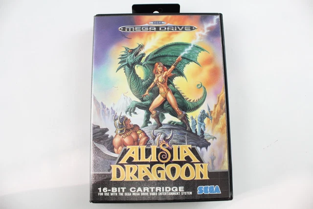 Lot 14 Alisia Dragoon Sega Mega Drive w/ Booklet Good Cond