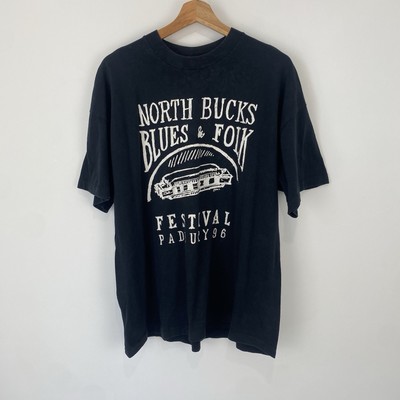 North Bucks Blues & Folk Festival 1996 Padbury T Shirt Black Size XL Men s Music