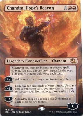 Chandra, Hope's Beacon (Extended Art) - March of the Machine - Magic MTG NM