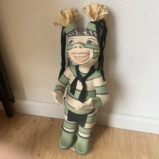 Kathleen Wall, Jemez Pueblo pottery Koshare Polychrome Clown Sculpture Figure