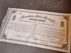 Historical share certificate of the Duchy of Saxony-Meiningen 1870 security antique