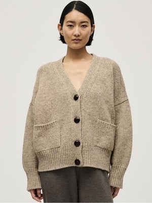 Babaa Cardigan No17 in Mist 100% Spanish Eco Wool One Size-Still Full Price $405