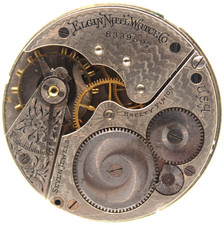 1900 ELGIN POCKET WATCH MOVEMENT 8339597 GRADE 210 16s 7j FA2