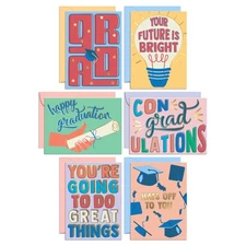 S&O Set of 24 Assorted Graduation Cards with Envelopes 2025 - Fun Congratulat...