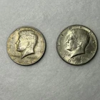 Lot of 2 coins -1967, 1968-D  Kennedy Half Dollar 40% Silver