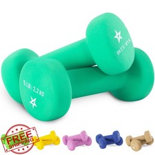 Yes4All Neoprene Dumbbell Set 2pc Hex Dumbbells, Anti-Roll, Anti-Slip