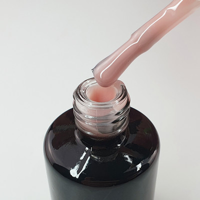 Rubber Base Hell Natur (RG12) 15ml, Rubberbasegel Nagellackflasche  kaschierend