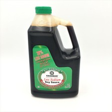 Kikkoman Traditionally Brewed Soy Sauce-38 Less Sodium 1.89L