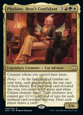 x1 Phabine, Boss's Confidant - Foil M MTG Commander Streets of New Capenna M/NM,