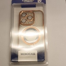 MOBOCASE Magnetic Hard Case Clear Gold with Camera Cover for iPhone