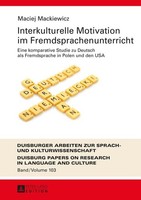 Interkulturelle Motivation Im Fremdsprachenunterricht Maciej Mackiewicz