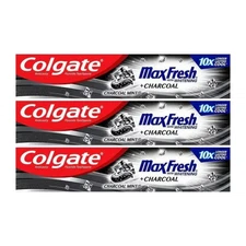 Colgate Max Fresh Toothpaste, Charcoal Mint Flavor, 6.3 oz 3 pack
