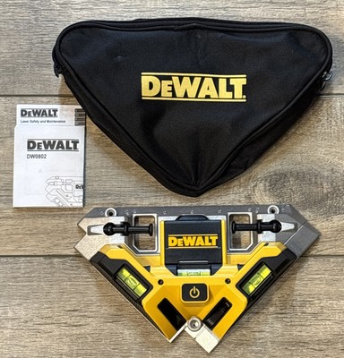 DeWalt DW0802 33' Durable Aluminum Laser Square With 3 Mounting Pins