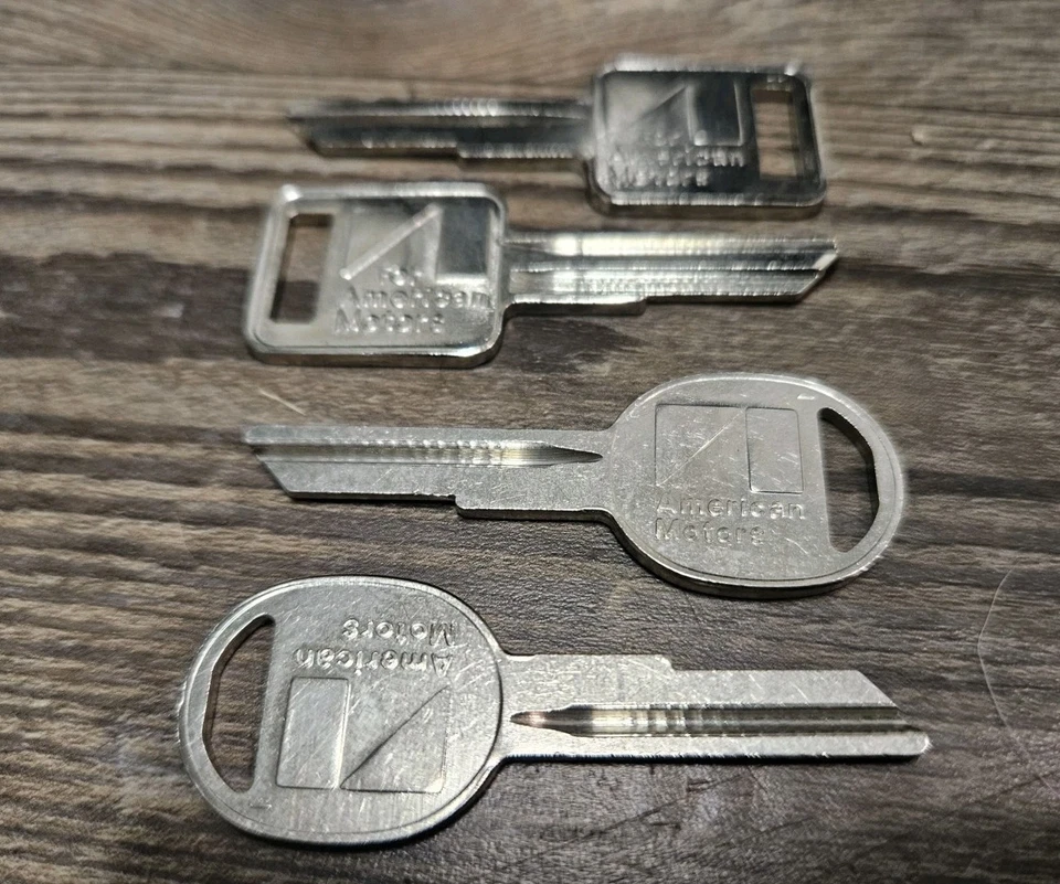 AMC Key Blank Sets Oval & Square Keys 1972-1984 AMX Javelin Eagle Hornet Pacer  - Image 4 of 4
