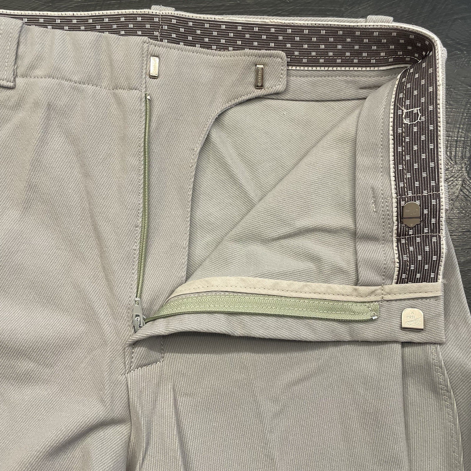 Tailored Sportsman Breeches Womens 26 Gray Knee Patch Horseback Riding Pants