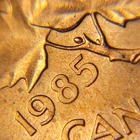 1985 POINTED 5 Variety CANADA 1 CENT PENNY  COIN UNC  BK350*COMBINED SHIP