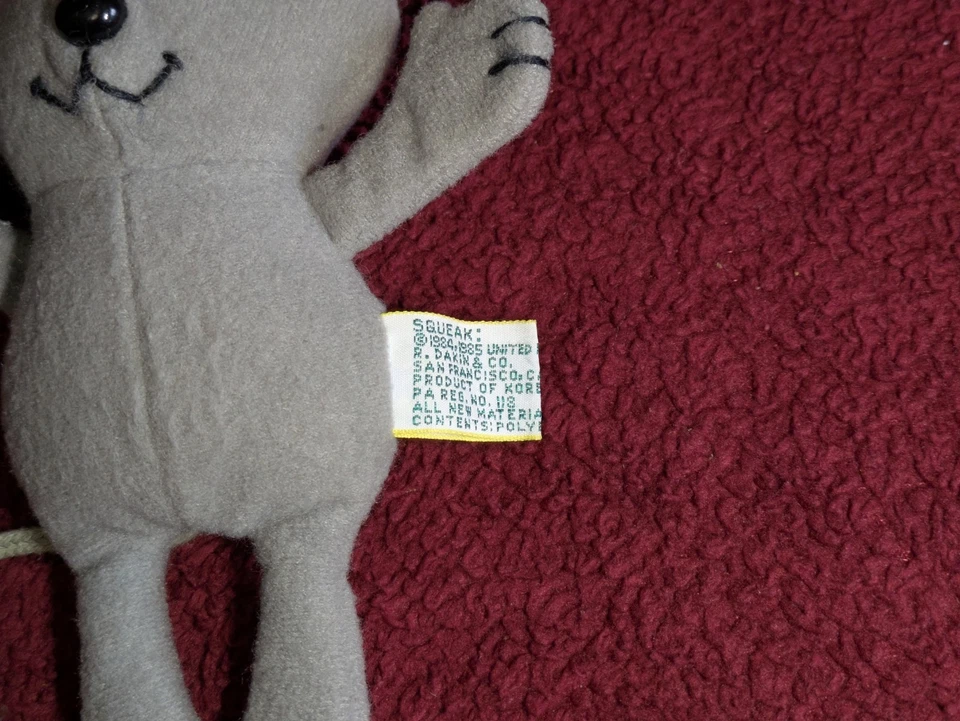 Vintage Garfield Squeak Mouse Dakin & Company 7" Plush 1981 Stuffed Animal - Image 3 of 4