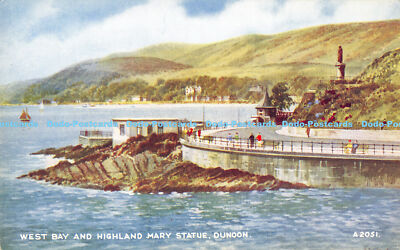 R169149 West Bay und Highland Mary Statue. Dunoon. A 2051. Valentinstag. Art Colou