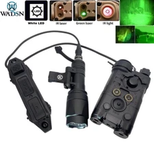 Tactical Picatinny NGAL IR LED Red Green Laser Sight M340A MLOK Flashlight Combo