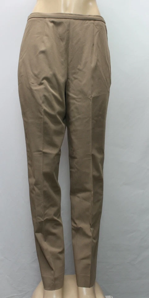 Pantalones para mujer Worth elásticos forrados en marrón talla 8 Foto 2 de 4