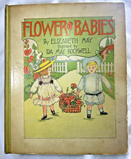 Vintage 1905 'Flower Babies' Childrens Book Hardcover - Elizabeth May 