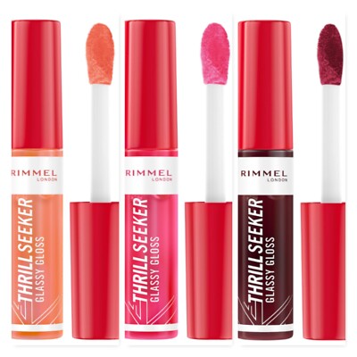 RIMMEL London Thrill Seeker Glassy Lipgloss 10ml - Farbton wählbar - NEU Versiegelt