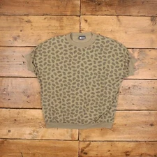 Vintage All Over Print T Shirt XL 90s USA Made Golden Plaza Paisley Brown Tee