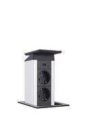 Schulte Evoline Port Push Steckdosenleiste Usb Charger 2-Fach Steckdose