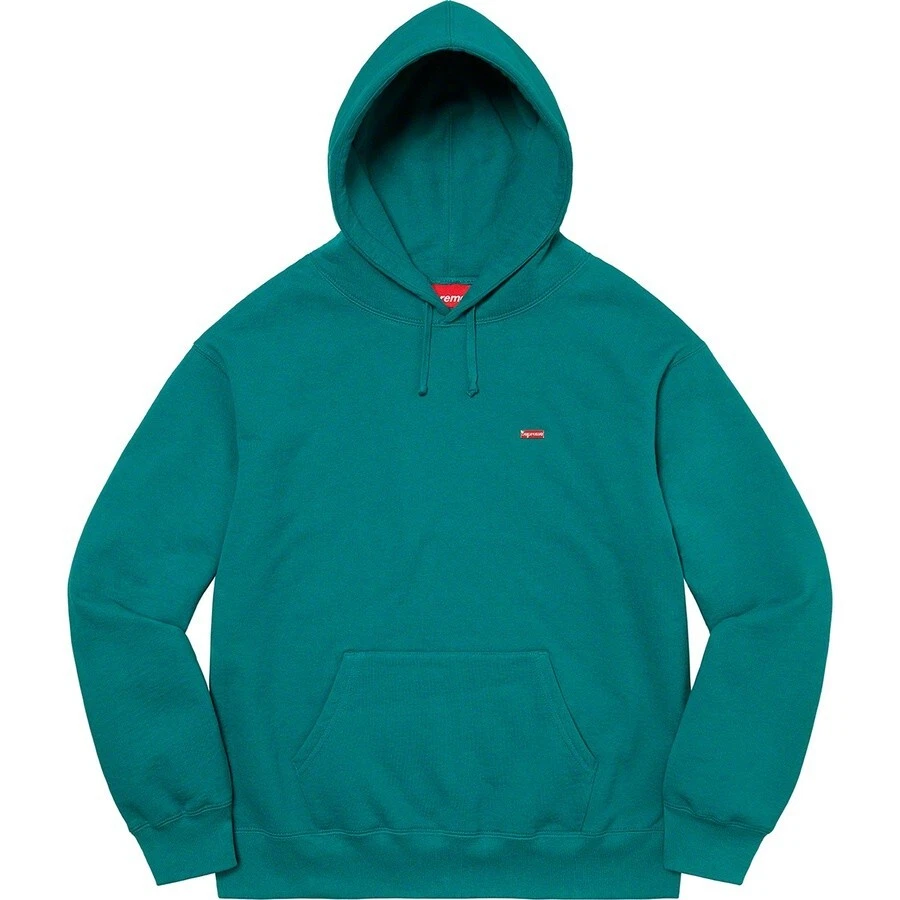 Sweat à capuche émaillé suprême petite boîte NEUF émail foncé sarcelle taille XL