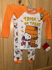 Peanuts Glow In The Dark 2-piece Pajamas Size 2T-nwt
