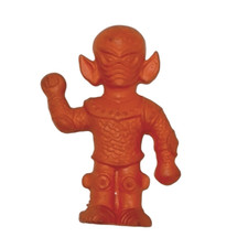 Diener Rubber Toy Figure Eraser Monster Space Alien Kaijou Vintage Orange 1980 s