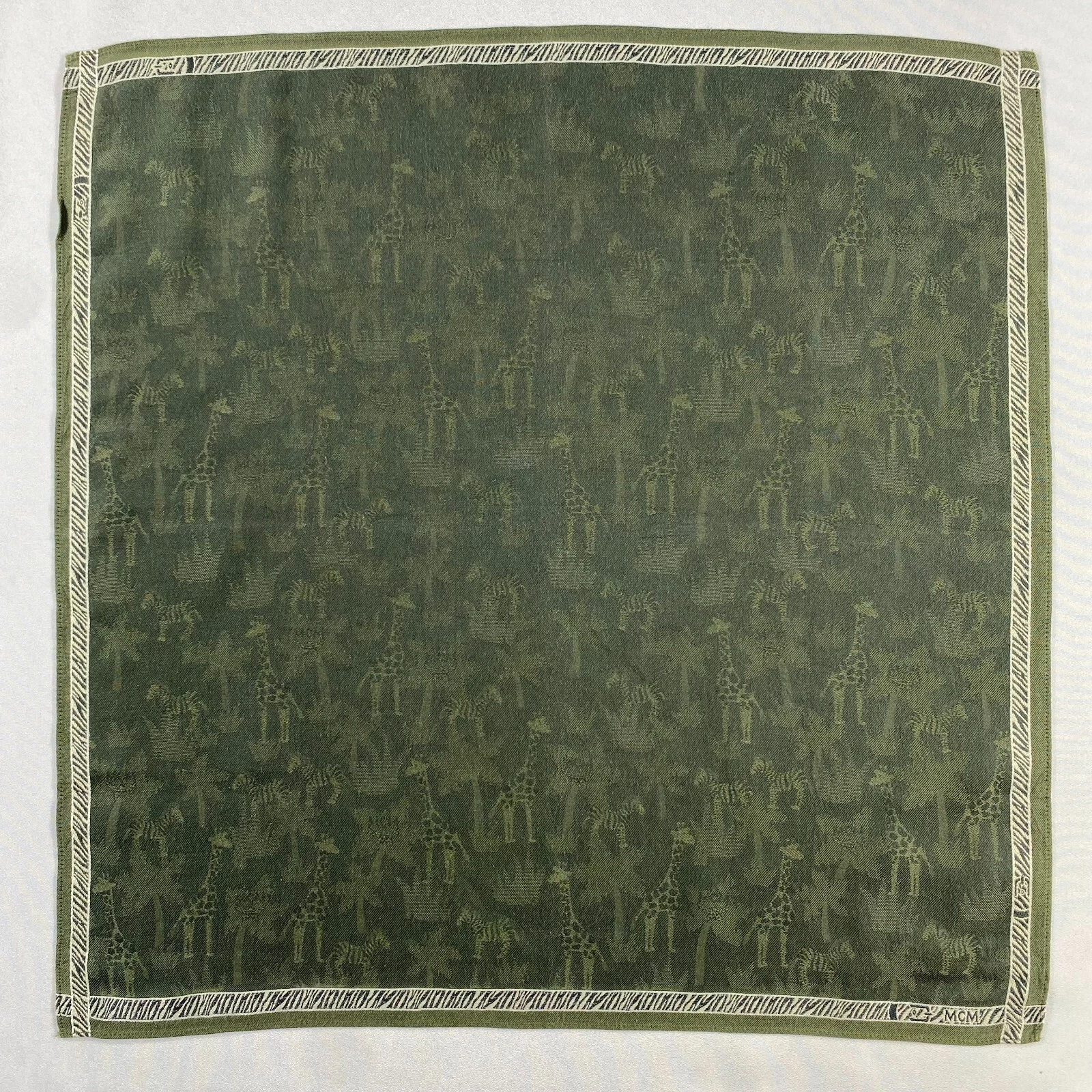 Vintage MCM Handkerchief Pocket Square Bandana Neckerchief