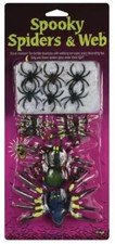 Spooky Colorful Glow In Dark Spiders Tarantula Spider Webbing Halloween D cor