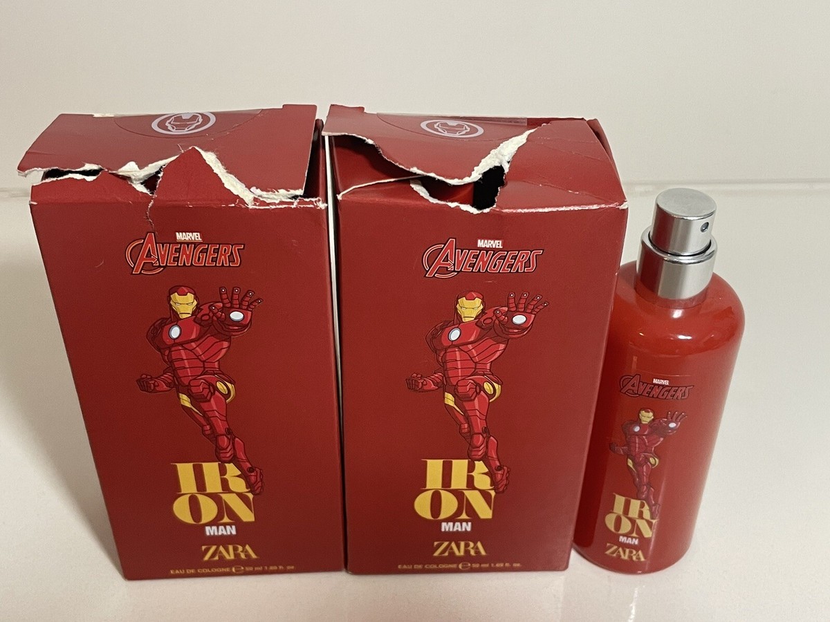 Lot Of 3 Zara Marvel Avengers Iron Man EAU De Cologne 1.69 ( 1 No