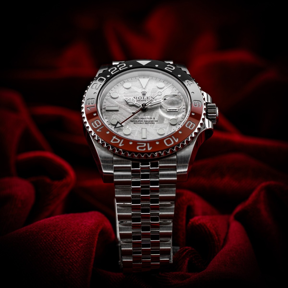 Rolex GMT-Master II Meteorite Coke Jubilee Stainless Steel
