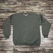 Vintage US Olympic Team Crewneck Dark Grey Large Solid Stitched VTG 90s USA Made