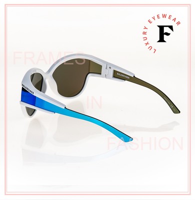 BALENCIAGA UNLIMITED 0038 White Blue Wrap Mirrored Fashion  display picture 1