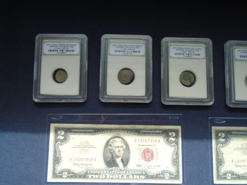 ☆ 2 PC.LOT-CERTIFIED PIRATE COIN - RARE RED SEAL TWO DOLLAR BILL-ESTATE SALE☆ - Picture 2 of 3