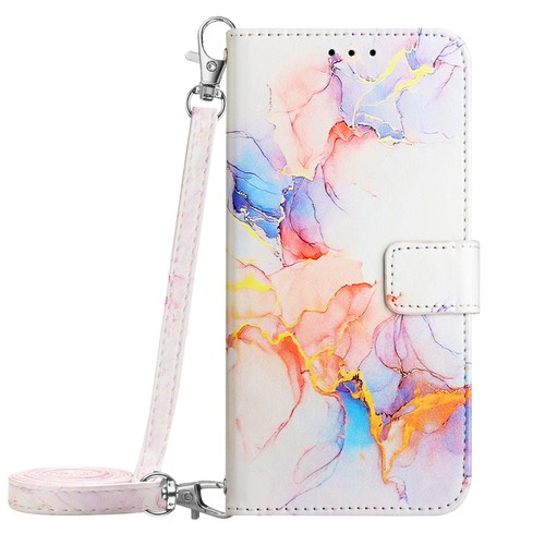 For Samsung Galaxy Z Fold5 Marble Pattern Leather Wallet Crossbody Case Cover - Zdjęcie 21 z 43