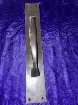 Oil Rubbed Bronze 9.5  Pull Handle with 2.5 x 15'' Pull Plate gate door hardware