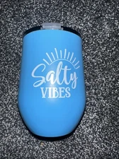 Modern Expressions Stainless Steel Wine Tumbler Fitted Lock Lid 11.8 fl oz