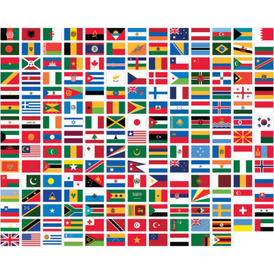 UN World INTERNATIONAL COUNTRIES NYLON FLAGS  2'X3' 3'x5' 4'x6' 5'X8' MADE USA